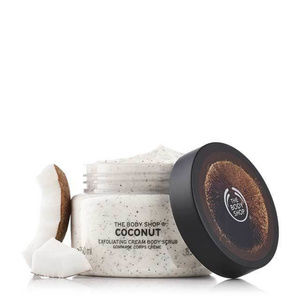 NEW!  THE BODY SHOP COCONUT EXFOLIATING BODY SCRUB